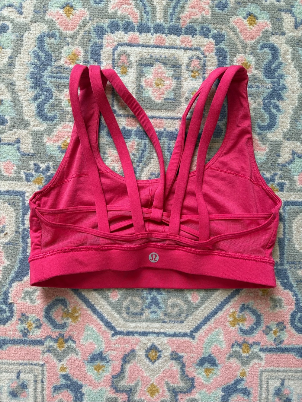 lululemon athletica Strappy Back Sports Bra - Hot Pink